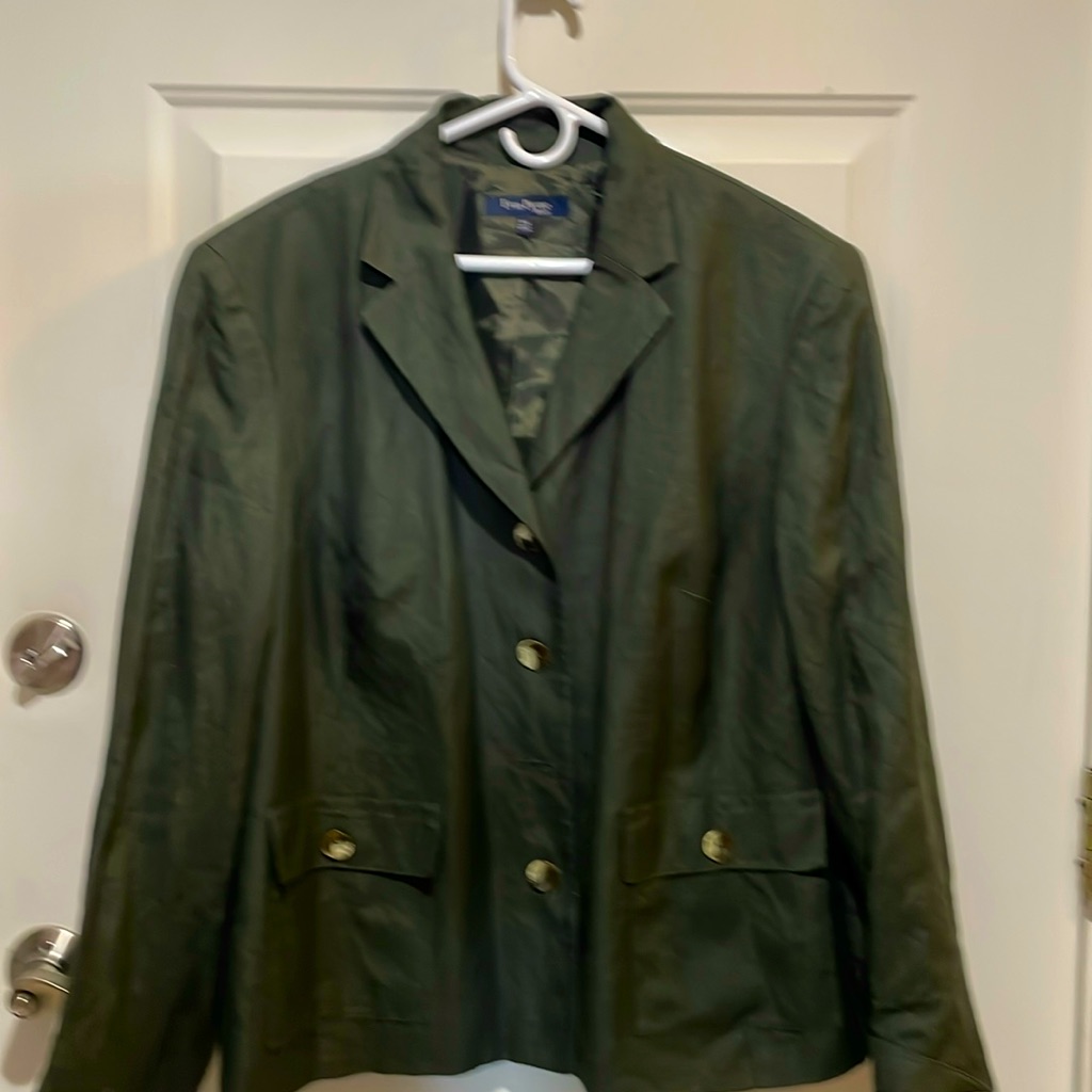Beautiful Evan Picone Green Blazer Nwt 24w